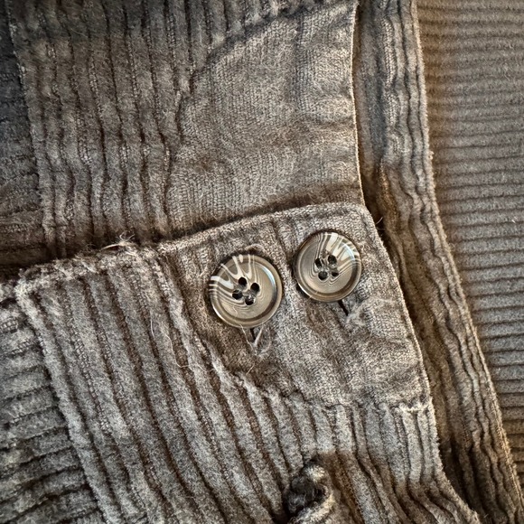 Vintage High Waisted Corduroy Pants Size 8 Pleated Tapered Preppy Winter Casual - Picture 5 of 11